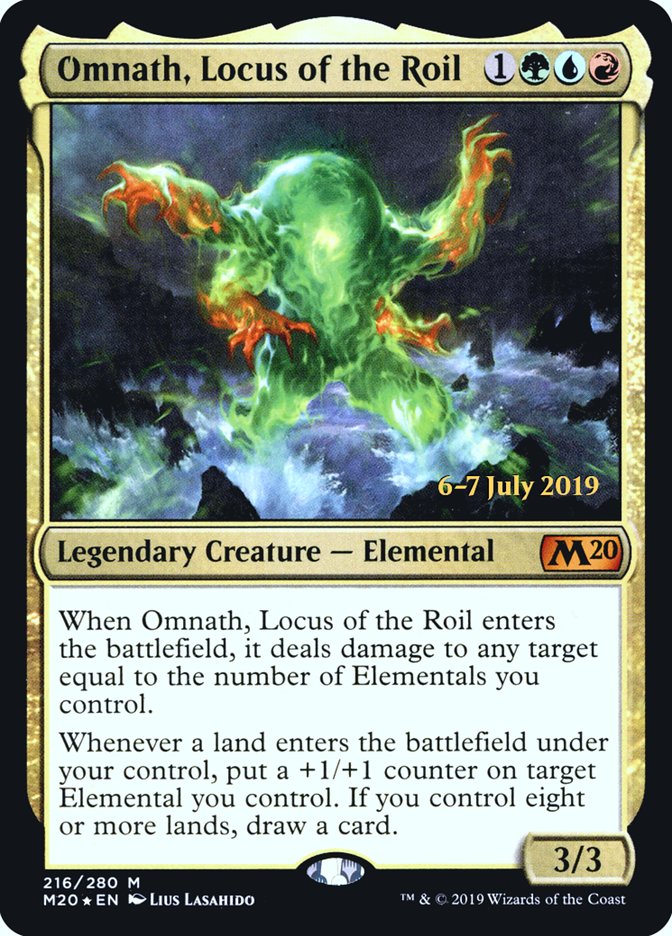 Omnath, Locus of the Roil ESPAÑOL [Core Set 2020 Prerelease Promos]