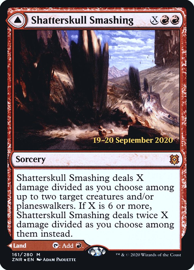 Shatterskull Smashing // Shatterskull, the Hammer Pass ESPAÑOL [Zendikar Rising Prerelease Promos]