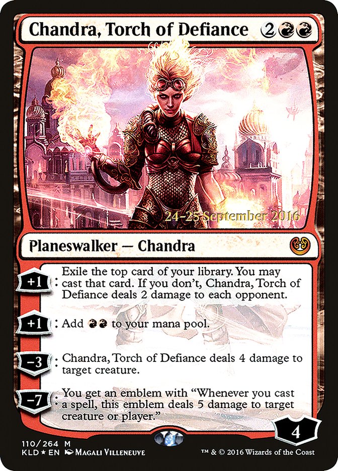 Chandra, Torch of Defiance ESPAÑOL [Kaladesh Prerelease Promos]