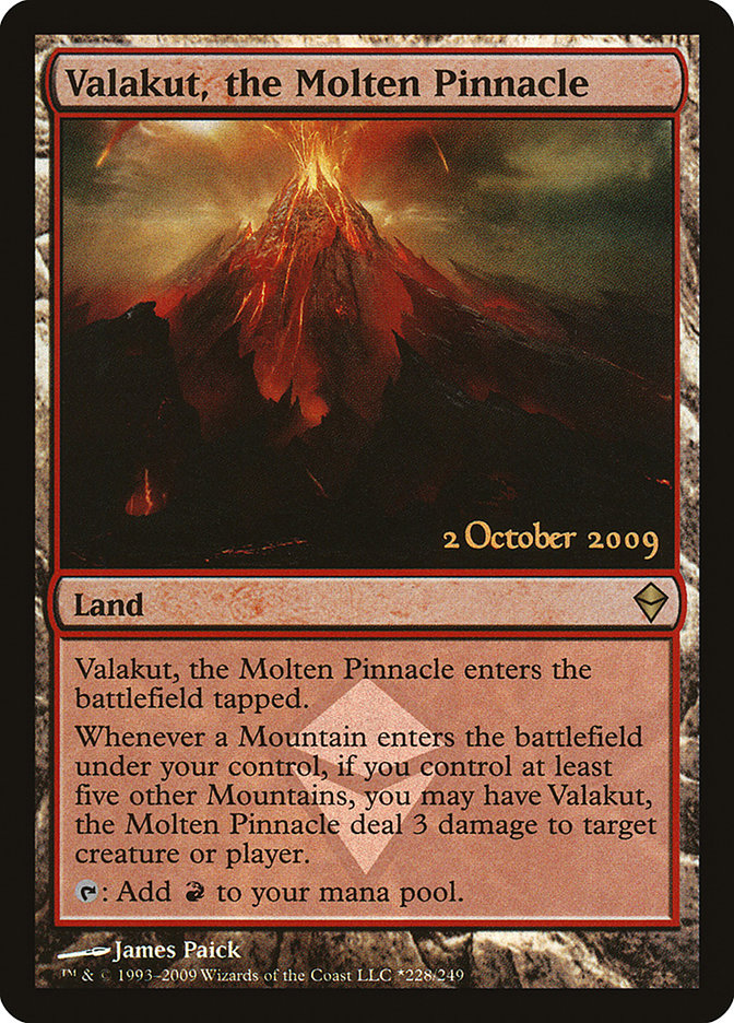 Valakut, the Molten Pinnacle ESPAÑOL [Zendikar Prerelease Promos]