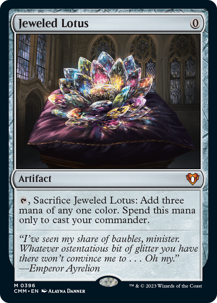 Jeweled Lotus SIGNED [Commander Masters]