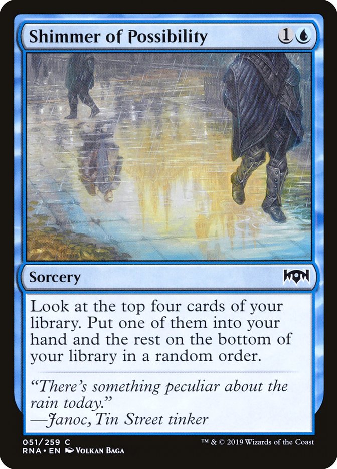 Shimmer of Possibility ESPAÑOL [Ravnica Allegiance]