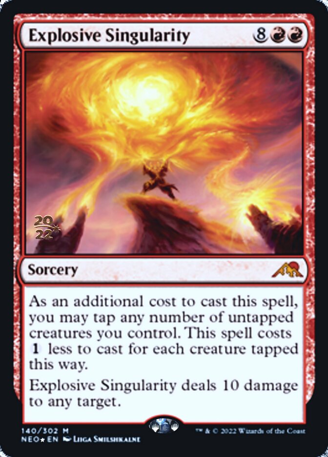 Explosive Singularity ESPAÑOL [Kamigawa: Neon Dynasty Prerelease Promos]