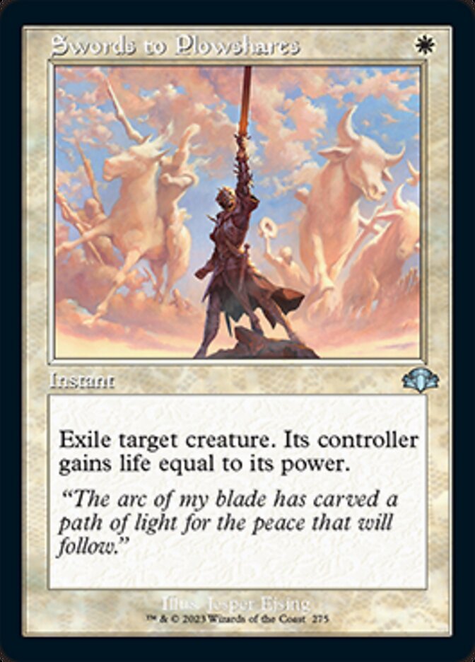 Swords to Plowshares (Retro) JAPANESE [Dominaria Remastered]